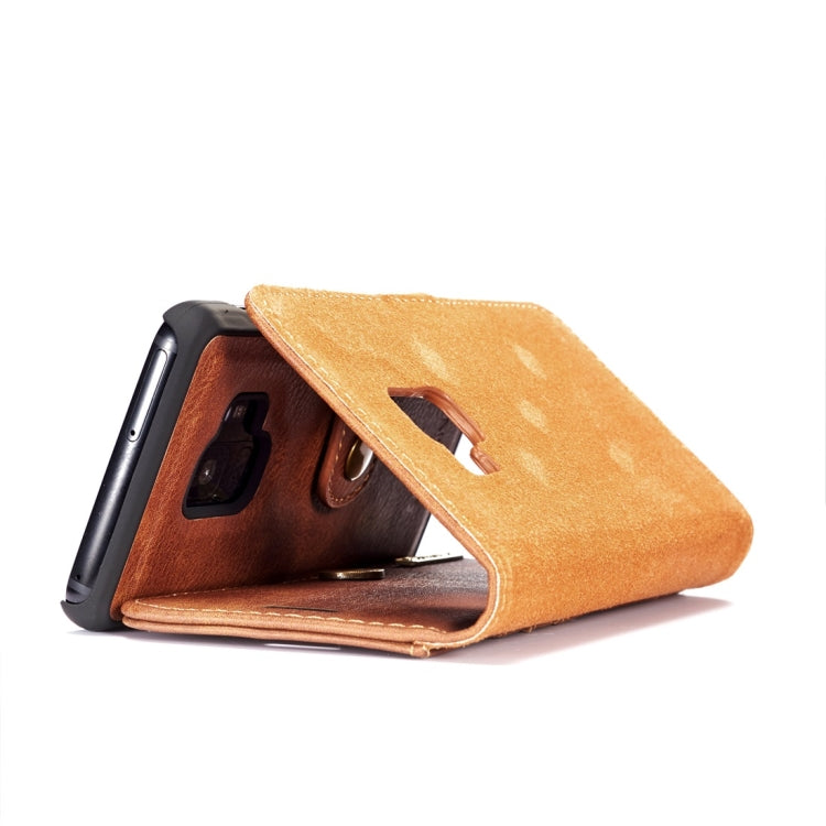DG.MING for Galaxy S9 Crazy Horse Texture Horizontal Flip Detachable Magnetic Protective Case with Holder & Card Slots & Wallet