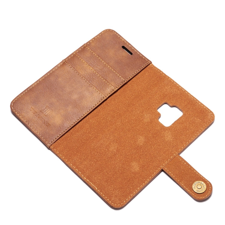DG.MING for Galaxy S9 Crazy Horse Texture Horizontal Flip Detachable Magnetic Protective Case with Holder & Card Slots & Wallet