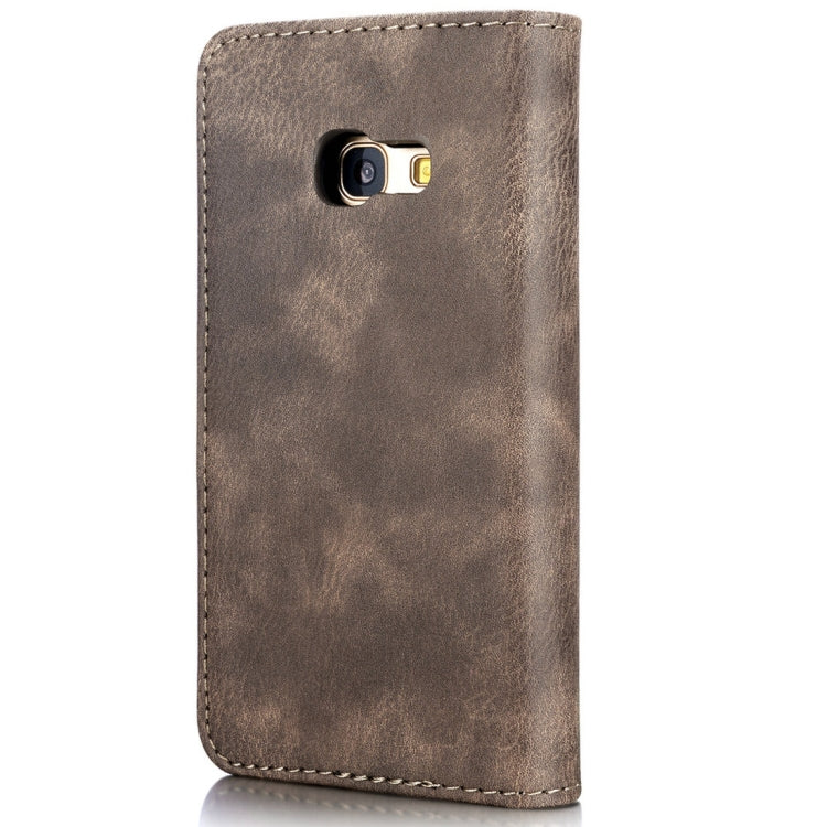 DG.MING for Galaxy A3 (2017) / A320 Crazy Horse Texture Horizontal Flip Detachable Magnetic Protective Case with Holder & Card Slots & Wallet