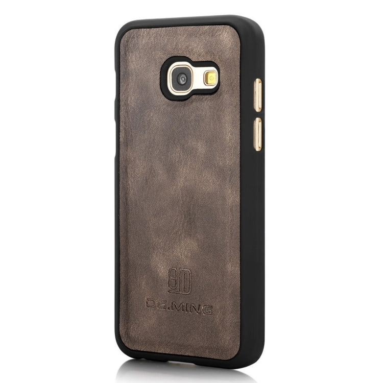 DG.MING for Galaxy A3 (2017) / A320 Crazy Horse Texture Horizontal Flip Detachable Magnetic Protective Case with Holder & Card Slots & Wallet