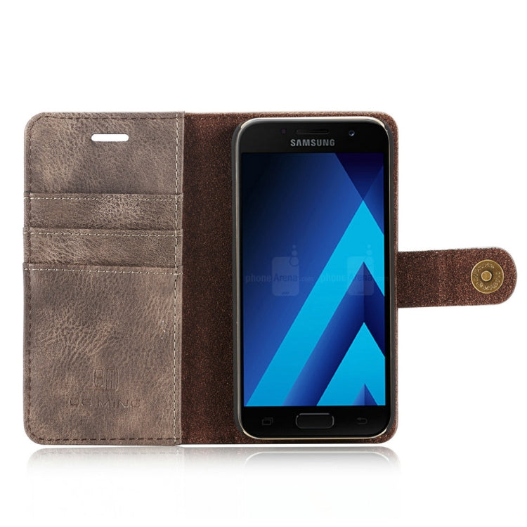 DG.MING for Galaxy A3 (2017) / A320 Crazy Horse Texture Horizontal Flip Detachable Magnetic Protective Case with Holder & Card Slots & Wallet