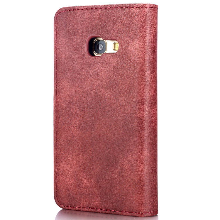 DG.MING for Galaxy A3 (2017) / A320 Crazy Horse Texture Horizontal Flip Detachable Magnetic Protective Case with Holder & Card Slots & Wallet