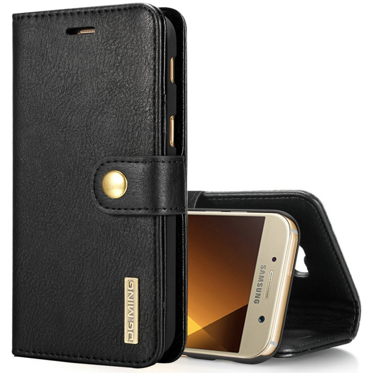 DG.MING for Galaxy A5 (2017) / A520 Crazy Horse Texture Horizontal Flip Detachable Magnetic Protective Case with Holder & Card Slots & Wallet