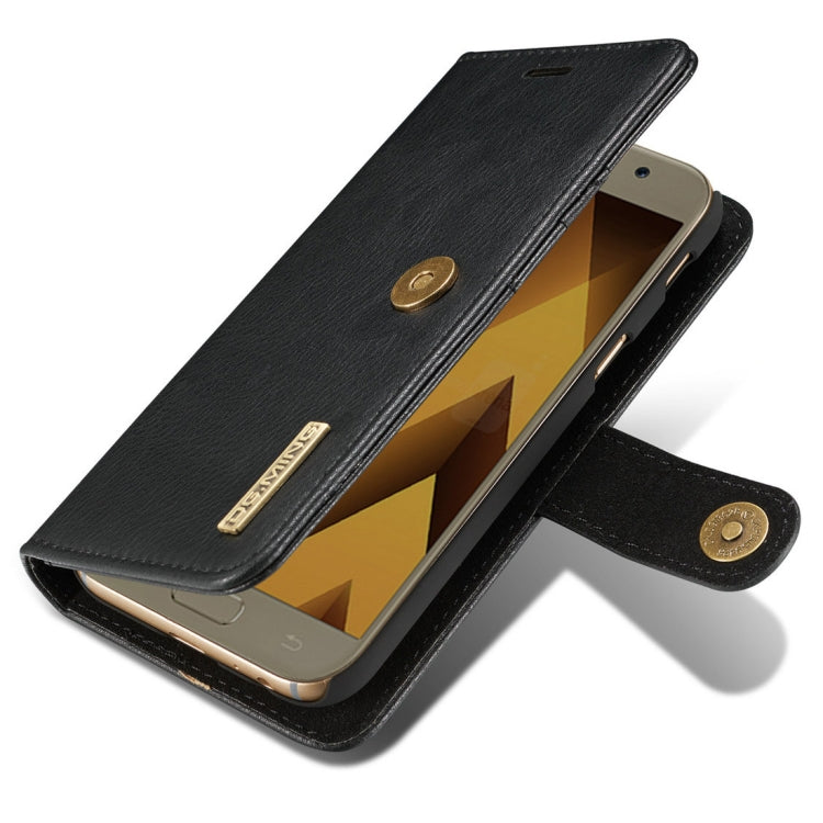 DG.MING for Galaxy A5 (2017) / A520 Crazy Horse Texture Horizontal Flip Detachable Magnetic Protective Case with Holder & Card Slots & Wallet
