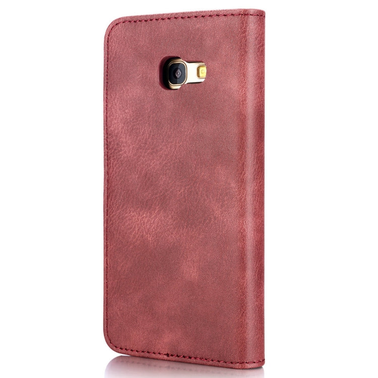 DG.MING for Galaxy A5 (2017) / A520 Crazy Horse Texture Horizontal Flip Detachable Magnetic Protective Case with Holder & Card Slots & Wallet