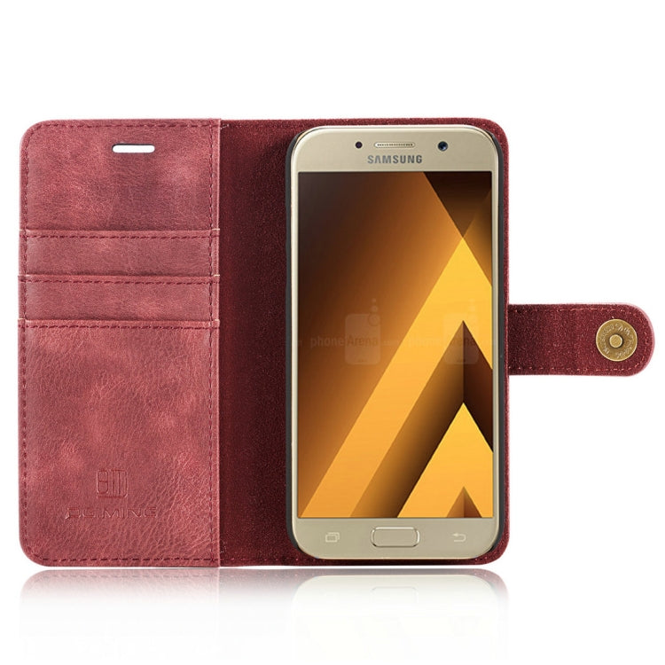 DG.MING for Galaxy A5 (2017) / A520 Crazy Horse Texture Horizontal Flip Detachable Magnetic Protective Case with Holder & Card Slots & Wallet