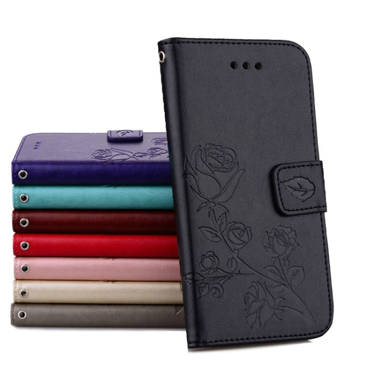 For Galaxy J5 (2016) / J510 Roses Pressed Flowers Pattern Flip Leather Case with Holder & Card Slots & Wallet