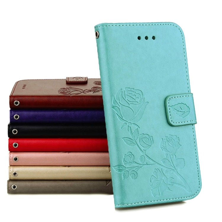 For Galaxy J5 (2016) / J510 Roses Pressed Flowers Pattern Flip Leather Case with Holder & Card Slots & Wallet