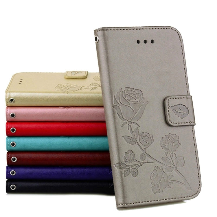 For Galaxy J5 (2016) / J510 Roses Pressed Flowers Pattern Flip Leather Case with Holder & Card Slots & Wallet
