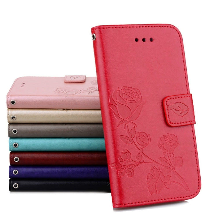 For Galaxy J5 (2016) / J510 Roses Pressed Flowers Pattern Flip Leather Case with Holder & Card Slots & Wallet