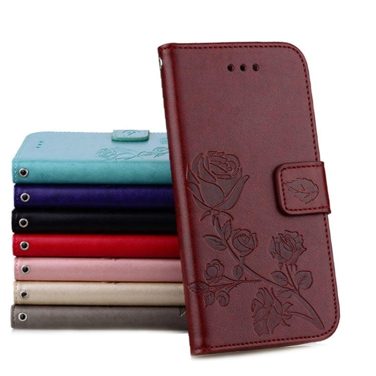 For Galaxy J5 (2016) / J510 Roses Pressed Flowers Pattern Flip Leather Case with Holder & Card Slots & Wallet