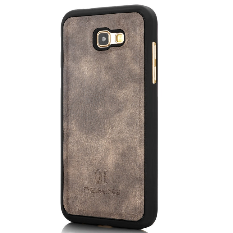 DG.MING for Galaxy A7 (2017) / A720 Crazy Horse Texture Horizontal Flip Detachable Magnetic Protective Case with Holder & Card Slots & Wallet