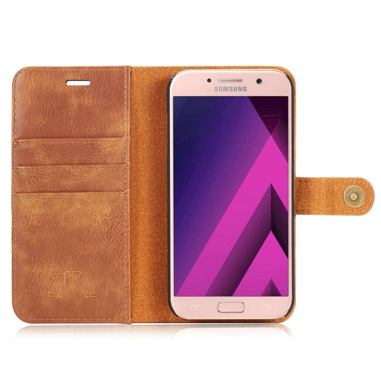 DG.MING for Galaxy A7 (2017) / A720 Crazy Horse Texture Horizontal Flip Detachable Magnetic Protective Case with Holder & Card Slots & Wallet