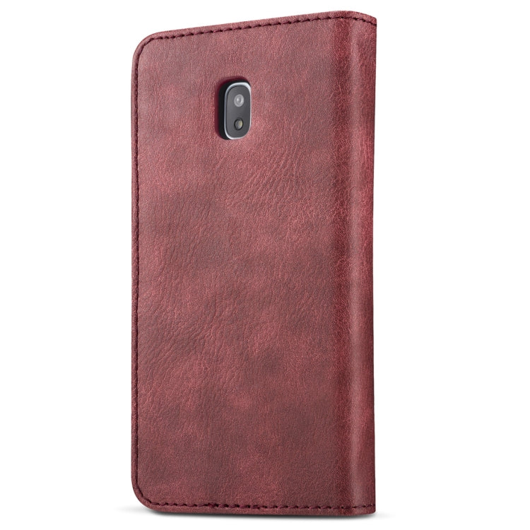 DG.MING for Galaxy J3 (2017) / J330 (EU Version) Crazy Horse Texture Horizontal Flip Detachable Magnetic Protective Case with Holder & Card Slots & Wallet
