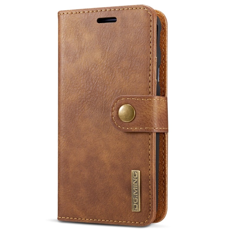 DG.MING for Galaxy J3 (2017) / J330 (EU Version) Crazy Horse Texture Horizontal Flip Detachable Magnetic Protective Case with Holder & Card Slots & Wallet