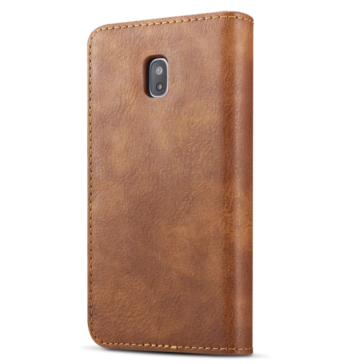 DG.MING for Galaxy J3 (2017) / J330 (EU Version) Crazy Horse Texture Horizontal Flip Detachable Magnetic Protective Case with Holder & Card Slots & Wallet