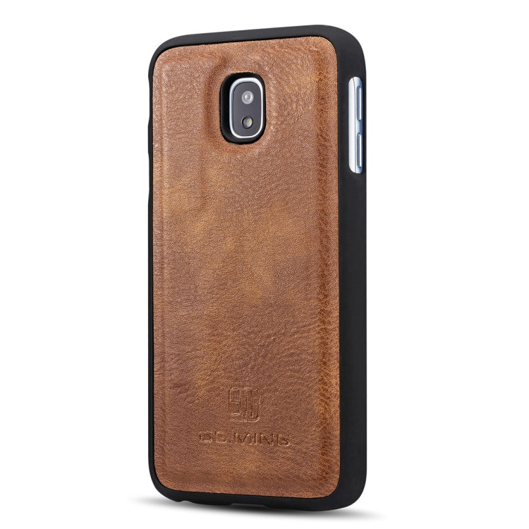 DG.MING for Galaxy J3 (2017) / J330 (EU Version) Crazy Horse Texture Horizontal Flip Detachable Magnetic Protective Case with Holder & Card Slots & Wallet