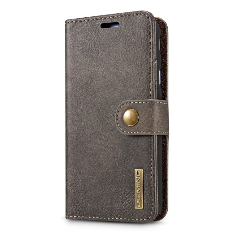 DG.MING for Galaxy J5 (2017) / J530 (EU Version) Crazy Horse Texture Horizontal Flip Detachable Magnetic Protective Case with Holder & Card Slots & Wallet