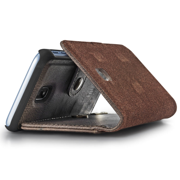 DG.MING for Galaxy J5 (2017) / J530 (EU Version) Crazy Horse Texture Horizontal Flip Detachable Magnetic Protective Case with Holder & Card Slots & Wallet