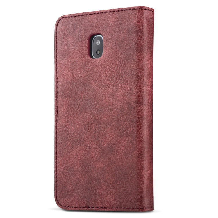 DG.MING for Galaxy J5 (2017) / J530 (EU Version) Crazy Horse Texture Horizontal Flip Detachable Magnetic Protective Case with Holder & Card Slots & Wallet