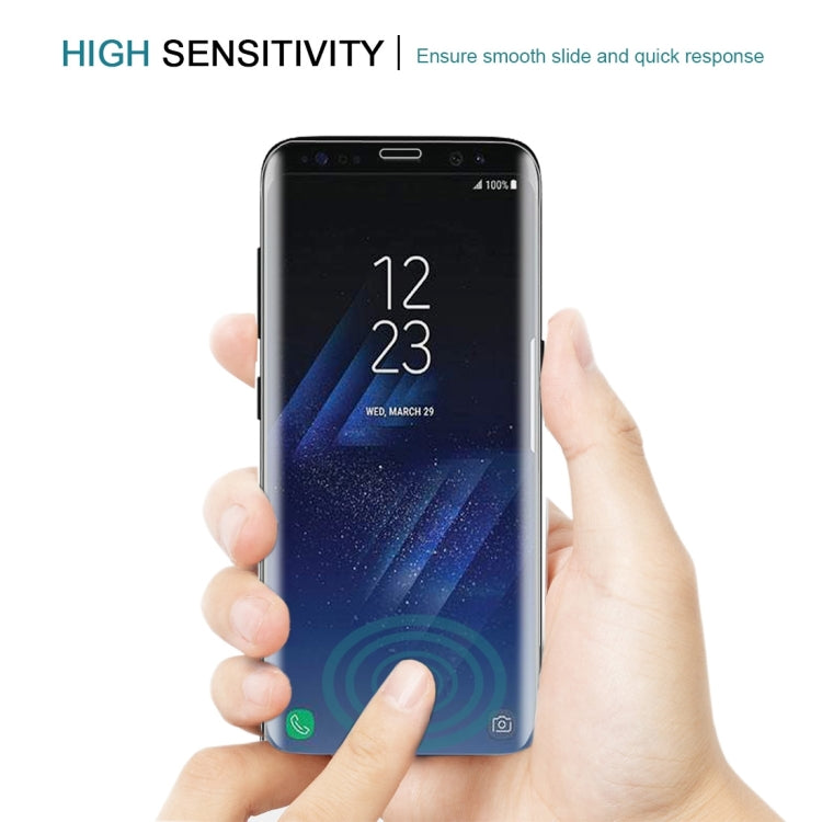 Full Screen Coverage Curved Tempered Glass Protector For Galaxy S8(Transparent)