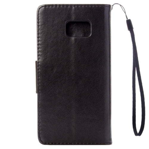 For Galaxy Note 7 / N930 Wallet Style Pressed Flowers Horizontal Flip Leather Case with Holder & Card Slots & Lanyard