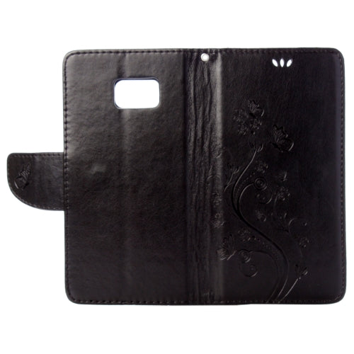 For Galaxy Note 7 / N930 Wallet Style Pressed Flowers Horizontal Flip Leather Case with Holder & Card Slots & Lanyard