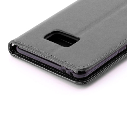 For Galaxy Note 7 / N930 Wallet Style Pressed Flowers Horizontal Flip Leather Case with Holder & Card Slots & Lanyard