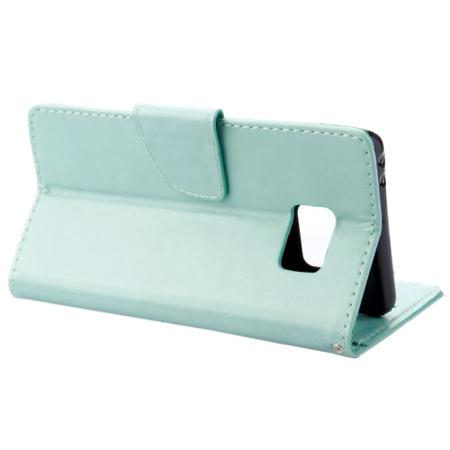 For Galaxy Note 7 / N930 Wallet Style Pressed Flowers Horizontal Flip Leather Case with Holder & Card Slots & Lanyard