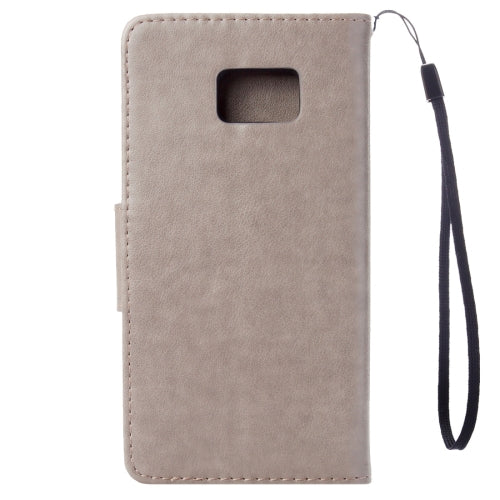 For Galaxy Note 7 / N930 Wallet Style Pressed Flowers Horizontal Flip Leather Case with Holder & Card Slots & Lanyard