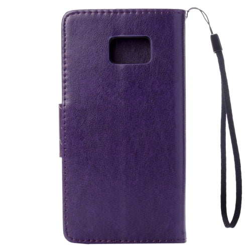 For Galaxy Note 7 / N930 Wallet Style Pressed Flowers Horizontal Flip Leather Case with Holder & Card Slots & Lanyard