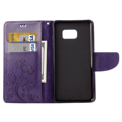 For Galaxy Note 7 / N930 Wallet Style Pressed Flowers Horizontal Flip Leather Case with Holder & Card Slots & Lanyard