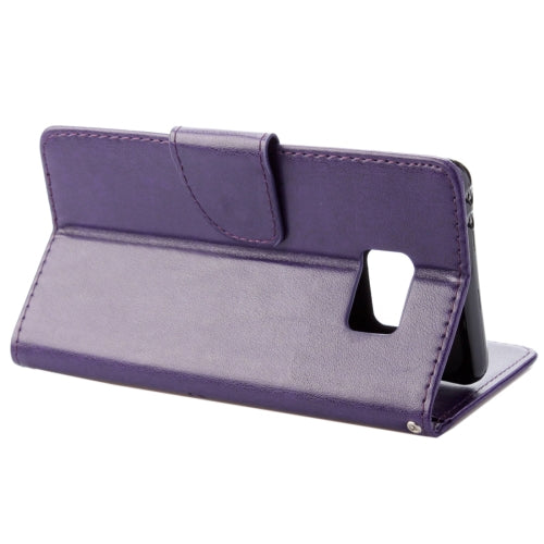 For Galaxy Note 7 / N930 Wallet Style Pressed Flowers Horizontal Flip Leather Case with Holder & Card Slots & Lanyard