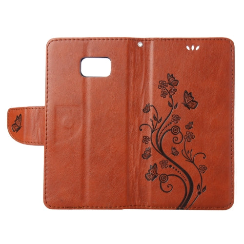 For Galaxy Note 7 / N930 Wallet Style Pressed Flowers Horizontal Flip Leather Case with Holder & Card Slots & Lanyard
