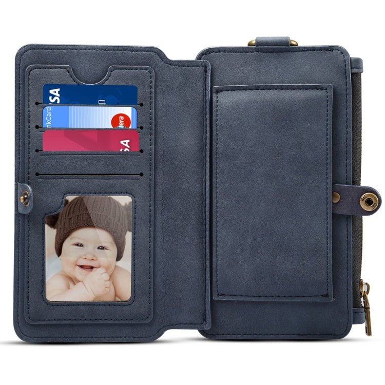 Dibase for Galaxy S9 & A8(2018)  Multi-function Sheep Bar Material Universal Horizontal Flip Case with Holder & Card Slots & Photo Frame & Hook & Detachable Back Protective Case