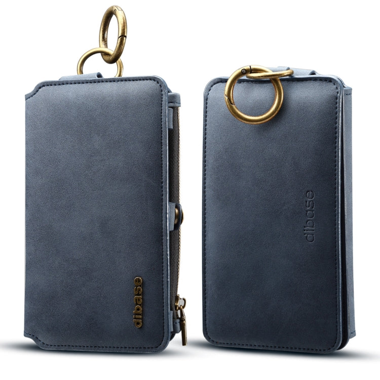 Dibase for Galaxy S9 & A8(2018)  Multi-function Sheep Bar Material Universal Horizontal Flip Case with Holder & Card Slots & Photo Frame & Hook & Detachable Back Protective Case