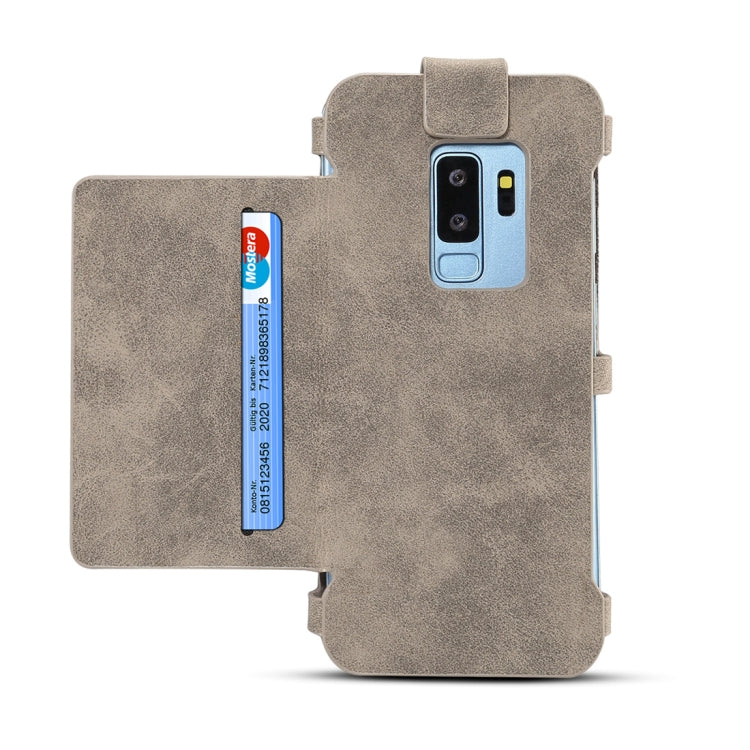 Dibase for Galaxy S9 & A8(2018)  Multi-function Sheep Bar Material Universal Horizontal Flip Case with Holder & Card Slots & Photo Frame & Hook & Detachable Back Protective Case