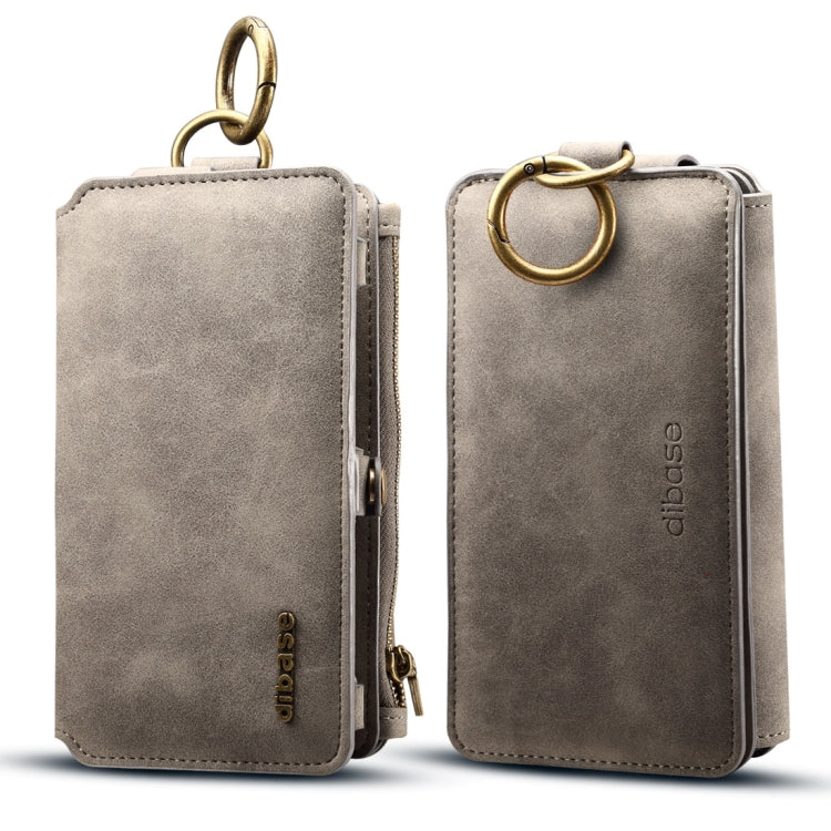 Dibase for Galaxy S9 & A8(2018)  Multi-function Sheep Bar Material Universal Horizontal Flip Case with Holder & Card Slots & Photo Frame & Hook & Detachable Back Protective Case