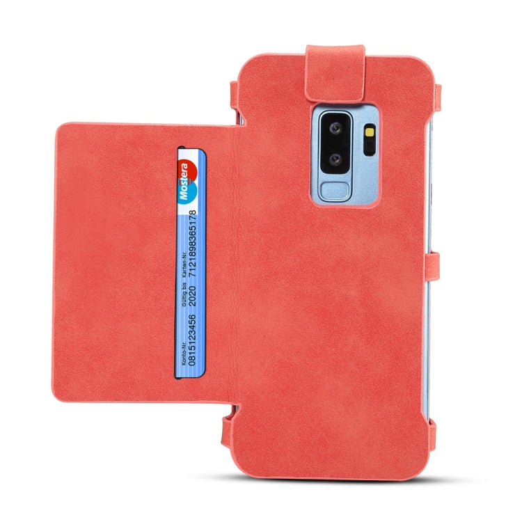 Dibase for Galaxy S9 & A8(2018)  Multi-function Sheep Bar Material Universal Horizontal Flip Case with Holder & Card Slots & Photo Frame & Hook & Detachable Back Protective Case