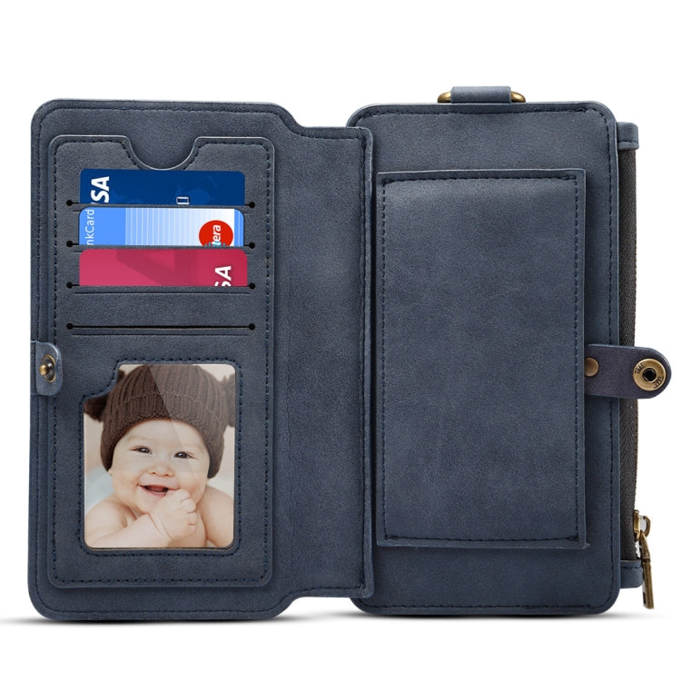 Dibase for Galaxy S9 + & A8 + (2018)  Multi-function Sheep Bar Material Universal Horizontal Flip Case with Holder & Card Slots & Photo Frame & Hook & Detachable Back Protective Case