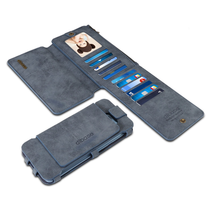 Dibase for Galaxy S9 + & A8 + (2018)  Multi-function Sheep Bar Material Universal Horizontal Flip Case with Holder & Card Slots & Photo Frame & Hook & Detachable Back Protective Case