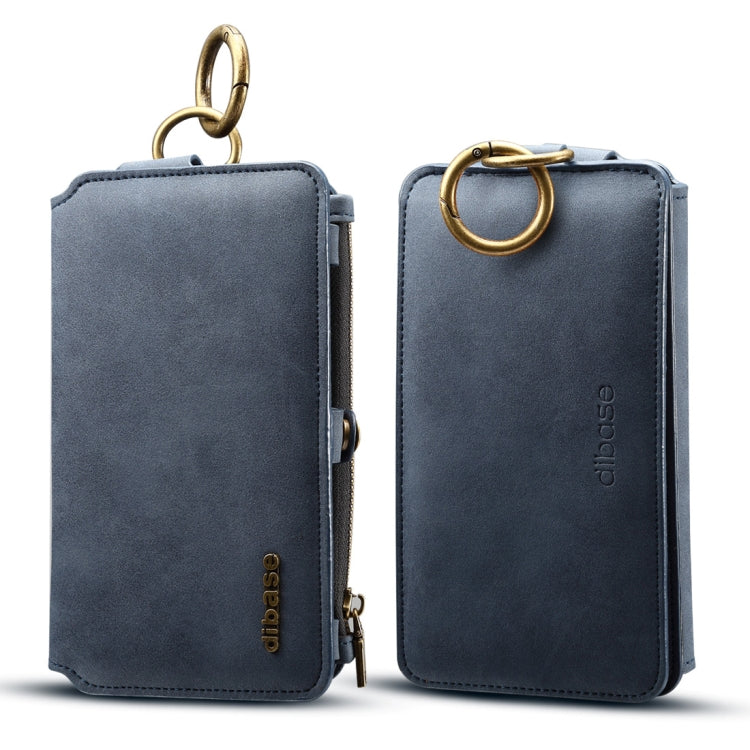 Dibase for Galaxy S9 + & A8 + (2018)  Multi-function Sheep Bar Material Universal Horizontal Flip Case with Holder & Card Slots & Photo Frame & Hook & Detachable Back Protective Case