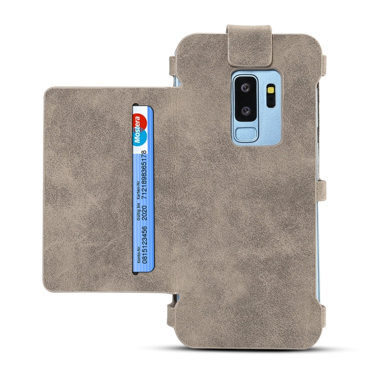 Dibase for Galaxy S9 + & A8 + (2018)  Multi-function Sheep Bar Material Universal Horizontal Flip Case with Holder & Card Slots & Photo Frame & Hook & Detachable Back Protective Case