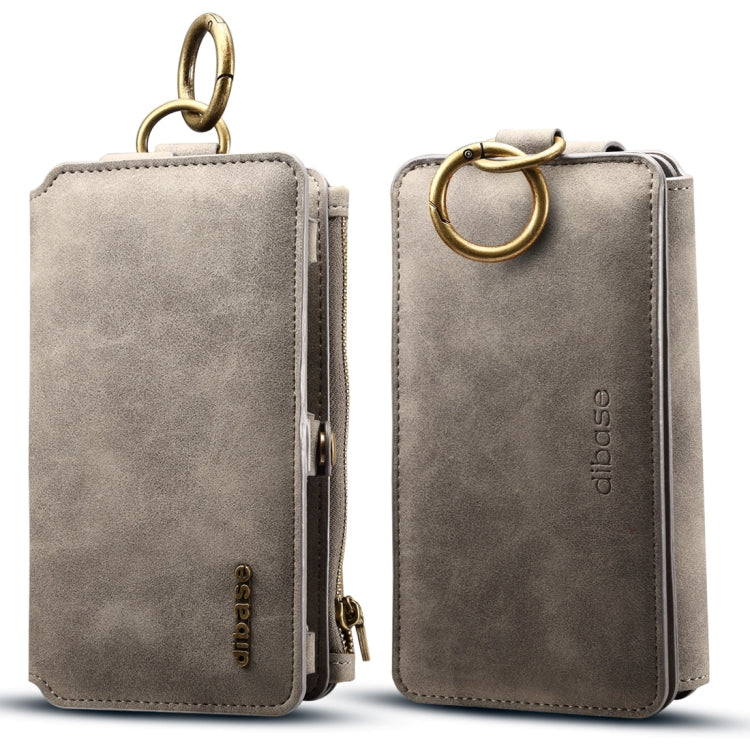 Dibase for Galaxy S9 + & A8 + (2018)  Multi-function Sheep Bar Material Universal Horizontal Flip Case with Holder & Card Slots & Photo Frame & Hook & Detachable Back Protective Case