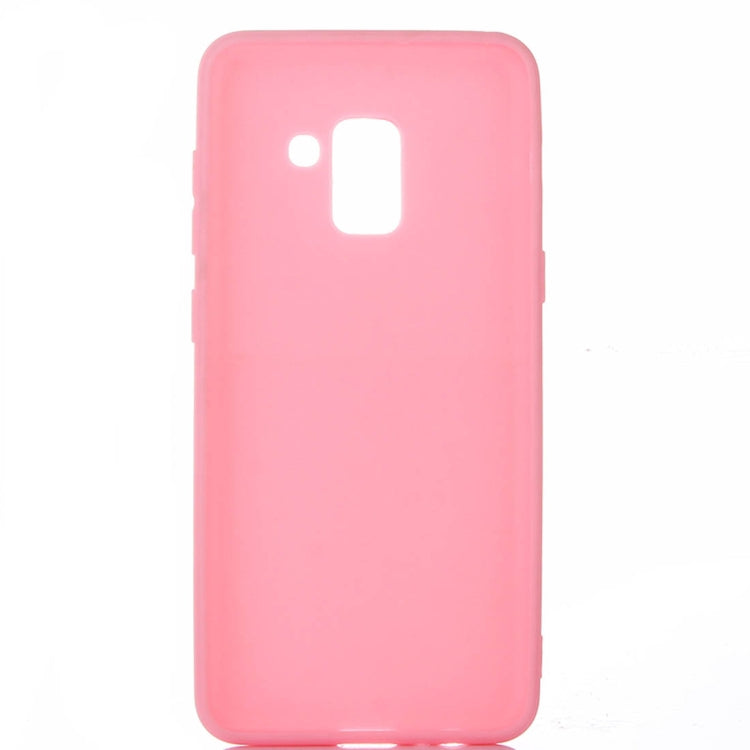 For Galaxy A8 (2018) Inside and Outside Frosted TPU Protective Back Cover Case
