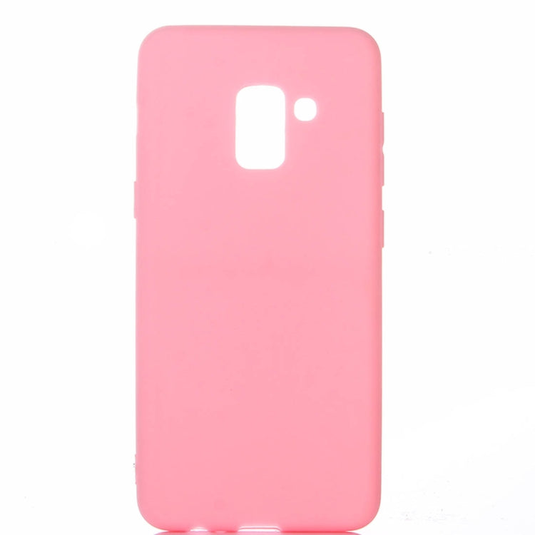 For Galaxy A8 (2018) Inside and Outside Frosted TPU Protective Back Cover Case
