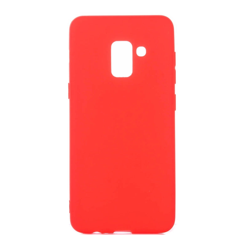 For Galaxy A8 (2018) Inside and Outside Frosted TPU Protective Back Cover Case