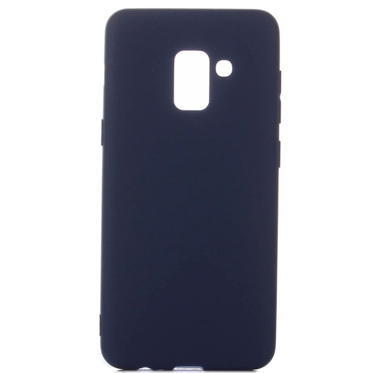 For Galaxy A8+ (2018) Inside and Outside Frosted TPU Protective Back Cover Case