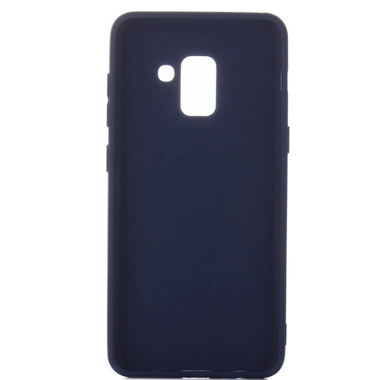 For Galaxy A8+ (2018) Inside and Outside Frosted TPU Protective Back Cover Case