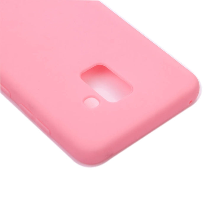 For Galaxy A8+ (2018) Inside and Outside Frosted TPU Protective Back Cover Case
